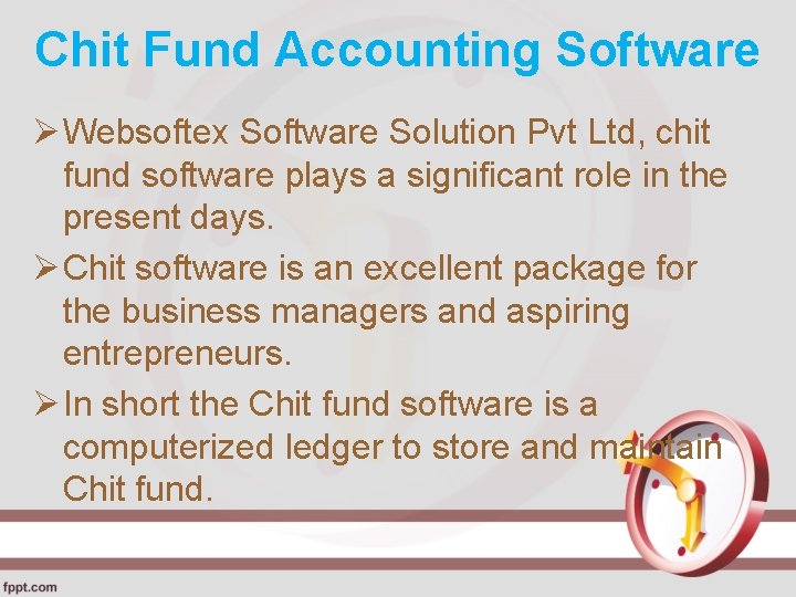 Chit Fund Accounting Software Ø Websoftex Software Solution Pvt Ltd, chit fund software plays