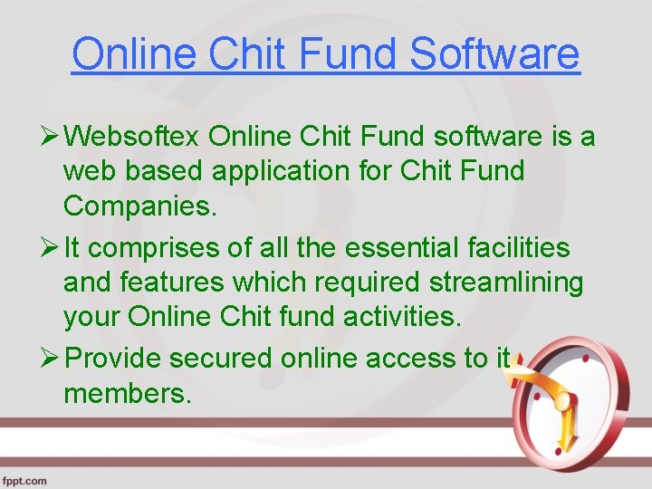 Online Chit Fund Software Ø Websoftex Online Chit Fund software is a web based