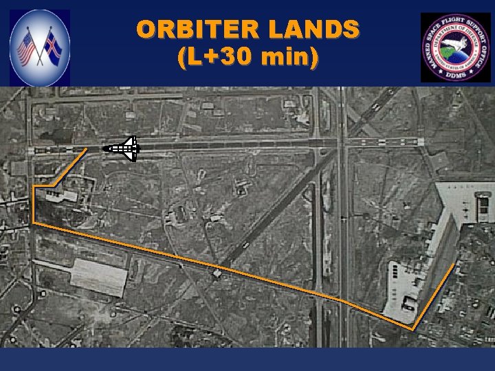 ORBITER LANDS (L+30 min) 