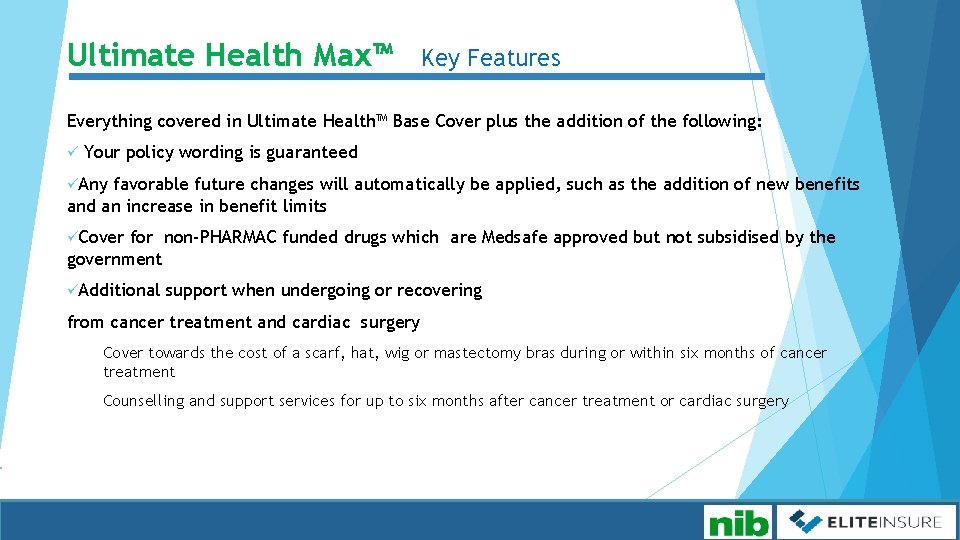 Ultimate Health Max™ Key Features Everything covered in Ultimate Health™ Base Cover plus the