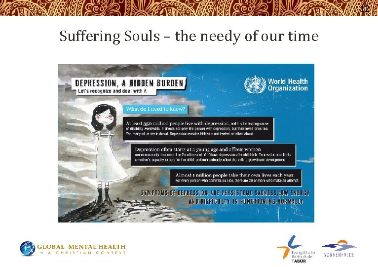 12 Suffering Souls – the needy of our time 