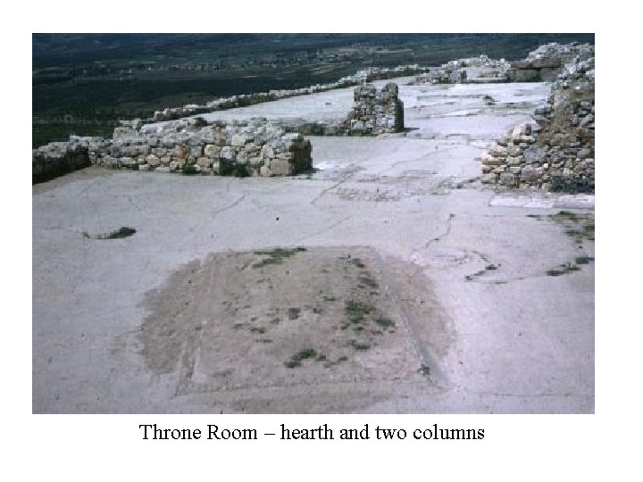 Throne Room – hearth and two columns 
