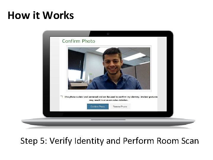 How it Works Step 5: Verify Identity and Perform Room Scan 