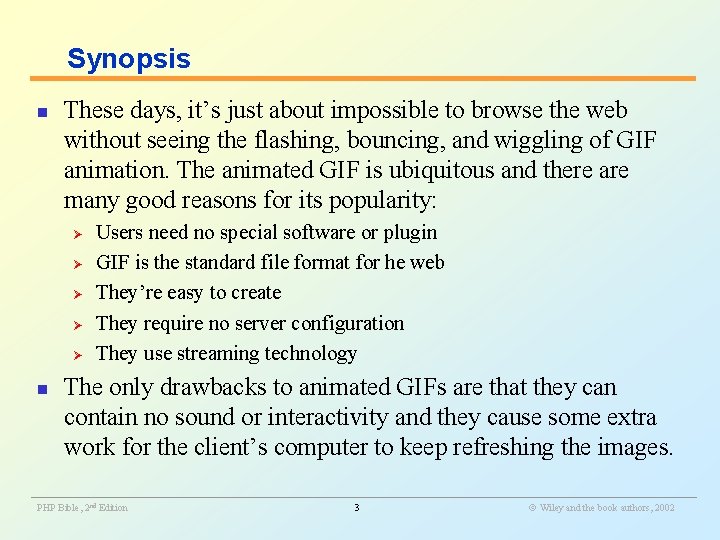 Synopsis n These days, it’s just about impossible to browse the web without seeing