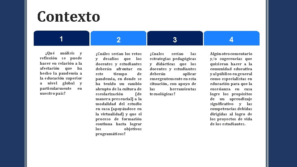 Webinar RETOS Y DESAFOS DE LA EDUCACIN EN