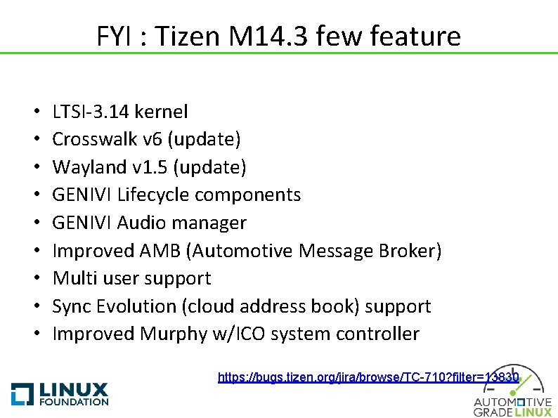 FYI : Tizen M 14. 3 few feature quoted from Mr. Kien’s report posted