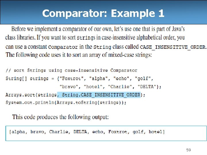 Comparator: Example 1 59 