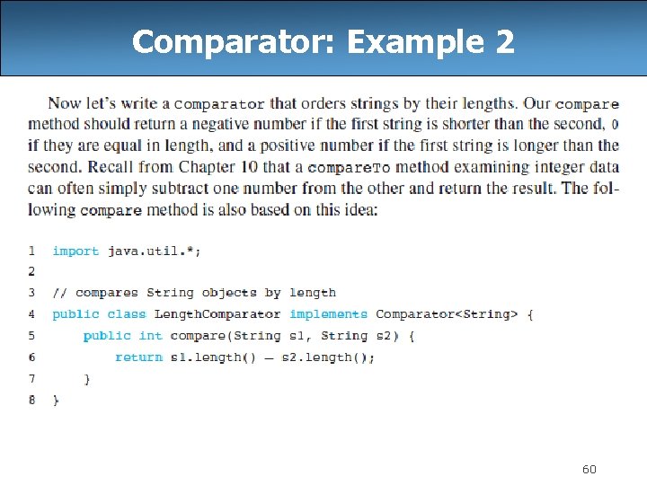 Comparator: Example 2 60 