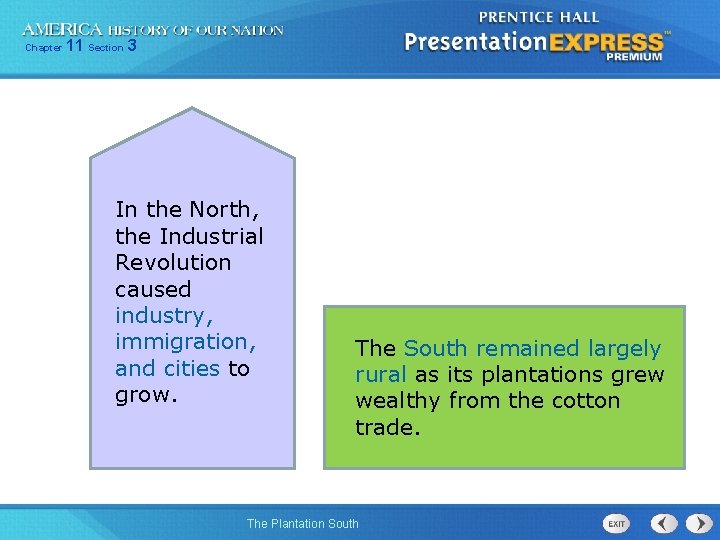 Chapter 11 Section 3 In the North, the Industrial Revolution caused industry, immigration, and