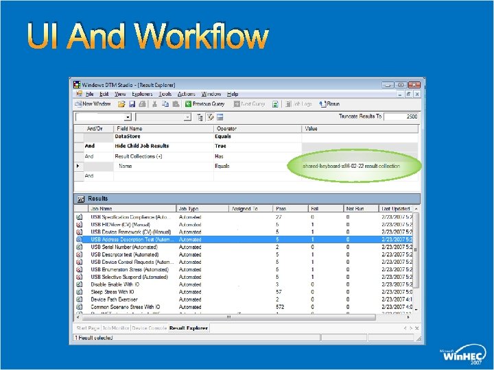 UI And Workflow 