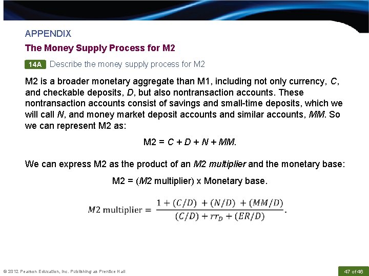 APPENDIX The Money Supply Process for M 2 14 A Describe the money supply