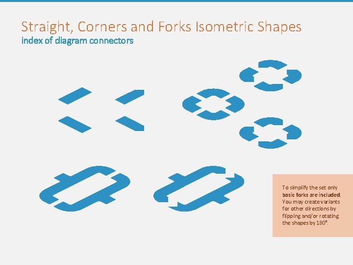 Straight, Corners and Forks Isometric Shapes index of diagram connectors To simplify the set