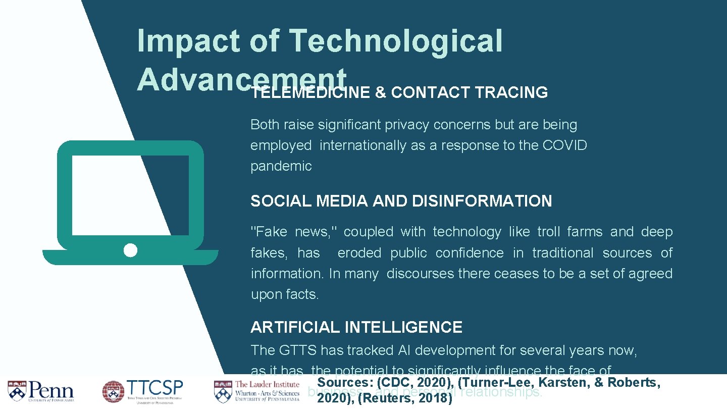 Impact of Technological Advancement TELEMEDICINE & CONTACT TRACING Both raise significant privacy concerns but Impact of Technological Advancement TELEMEDICINE & CONTACT TRACING Both raise significant privacy concerns but