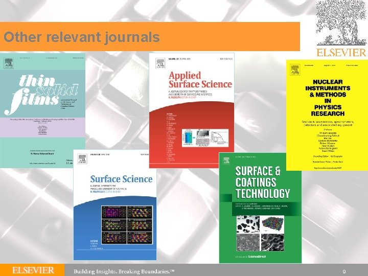 Other relevant journals 9 