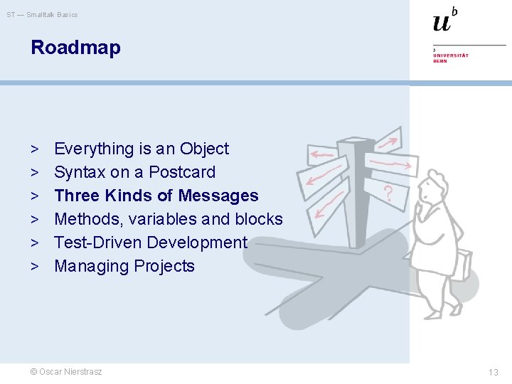 ST — Smalltalk Basics Roadmap > Everything is an Object > Syntax on a