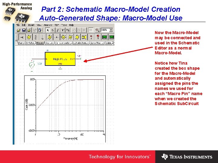 Part 2: Schematic Macro-Model Creation Auto-Generated Shape: Macro-Model Use Now the Macro-Model may be
