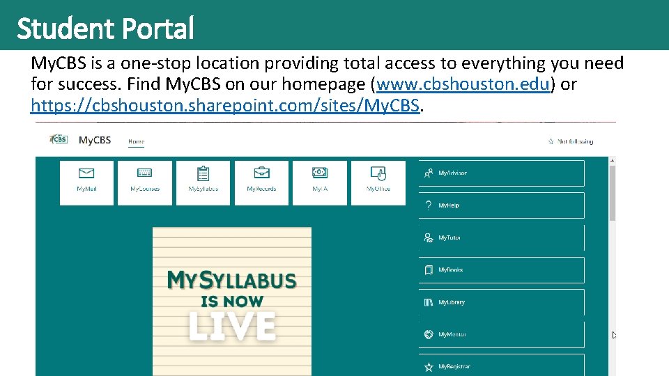 CONGRATULATIONS to the College of Biblical Studies