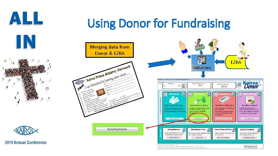 Using Donor for Fundraising Merging data from Donor & EZRA 