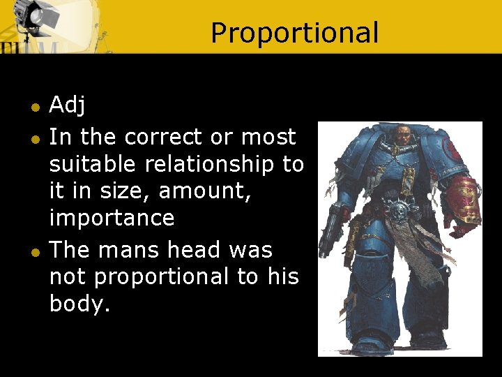 Proportional l Adj In the correct or most suitable relationship to it in size,