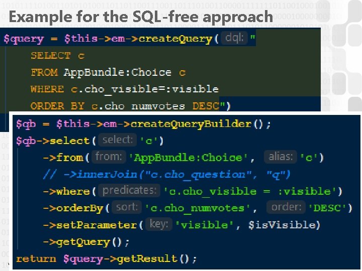 Example for the SQL-free approach V 1. 0 Szabo. Zs 24 Example for the SQL-free approach V 1. 0 Szabo. Zs 24