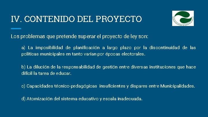 Sobre el Proyecto de ley que crea un