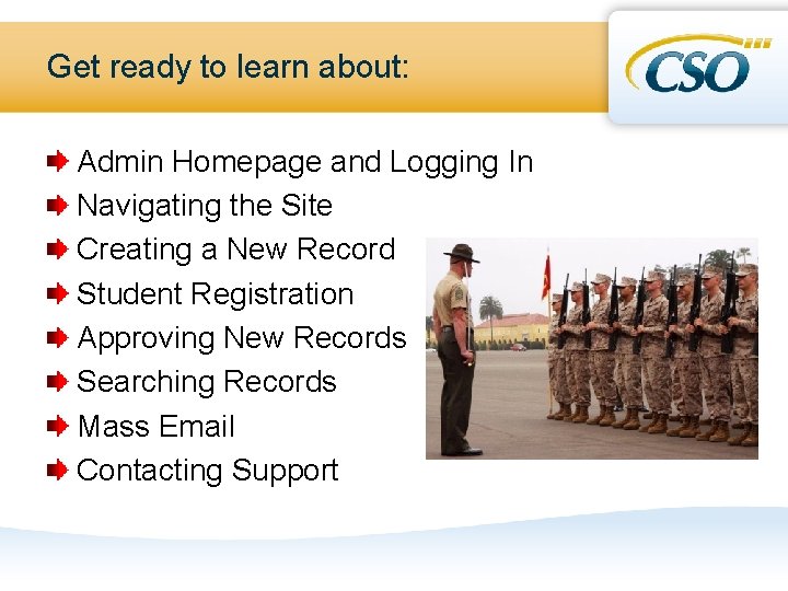Get ready to learn about: Admin Homepage and Logging In Navigating the Site Creating