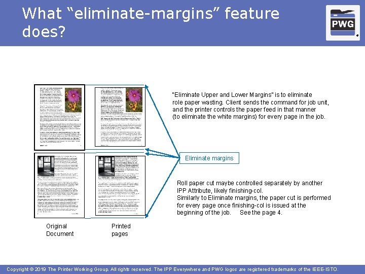 What “eliminate-margins” feature does? “Eliminate Upper and Lower Margins” is to eliminate role paper