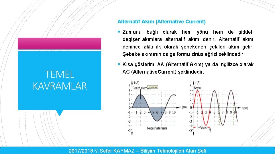 Alternatif Akım (Alternative Current) § Zamana bağlı olarak hem yönü hem de şiddeti değişen