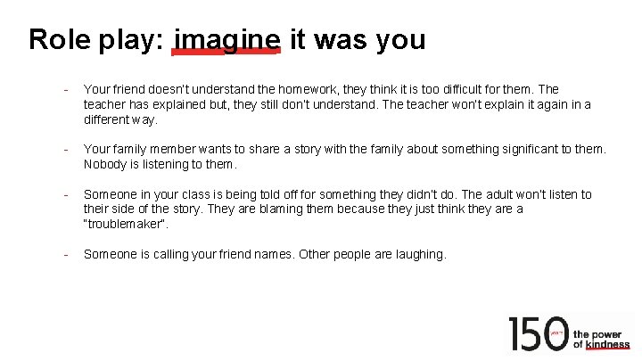 Role play: imagine it was you - Your friend doesn’t understand the homework, they