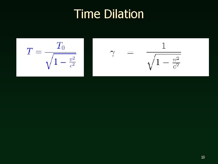 Time Dilation 18 