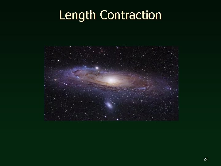 Length Contraction 27 