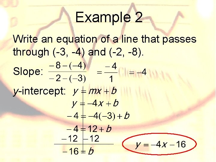Algebra 1 Notes Lesson 5 4 Writing Equations