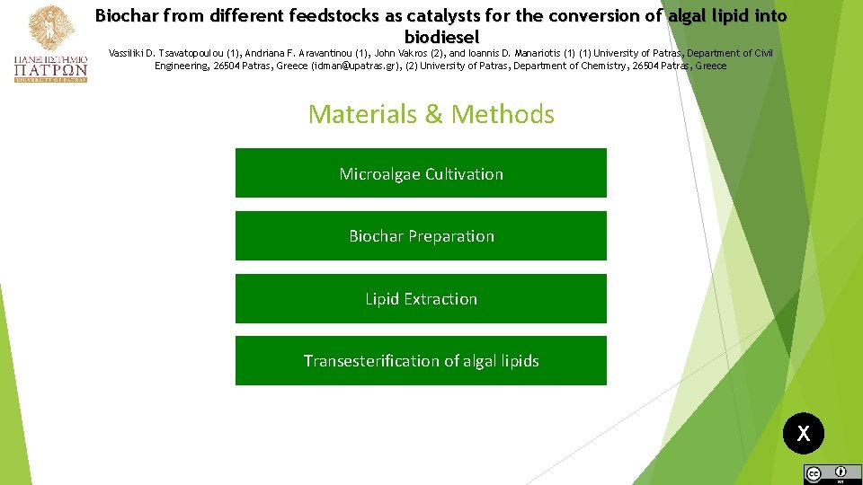 Biochar from different feedstocks as catalysts for the conversion of algal lipid into biodiesel