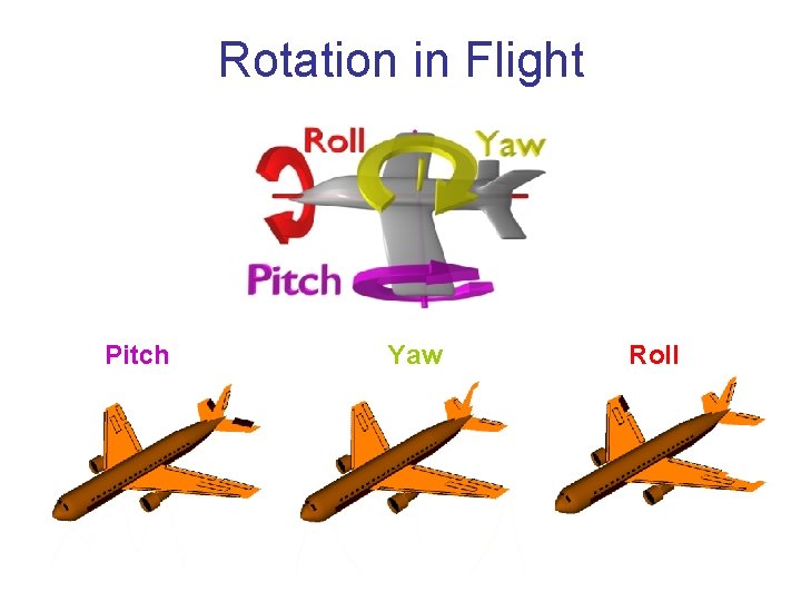 Rotation in Flight Pitch Yaw Roll 