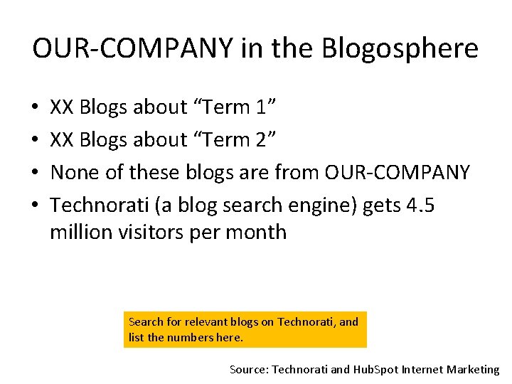 OUR-COMPANY in the Blogosphere • • XX Blogs about “Term 1” XX Blogs about