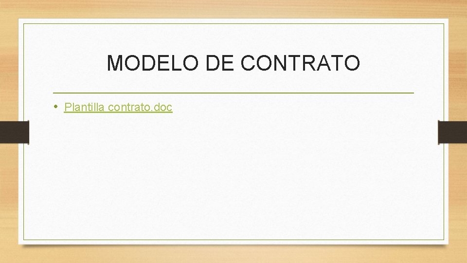 MODELO DE CONTRATO • Plantilla contrato. doc 