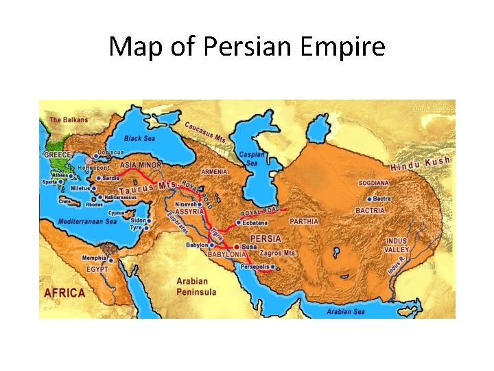 Map of Persian Empire 