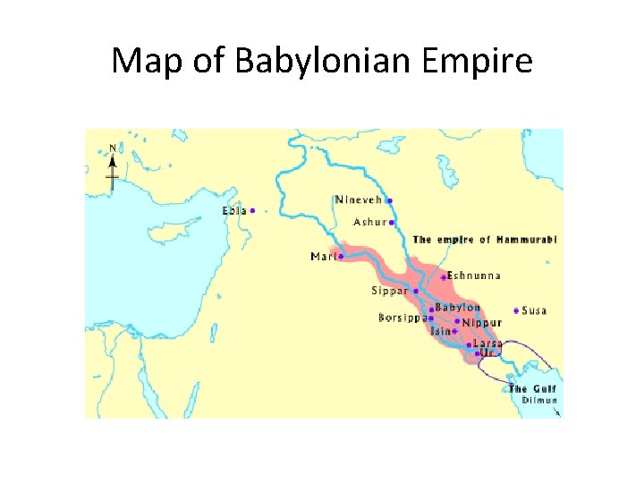 Map of Babylonian Empire 