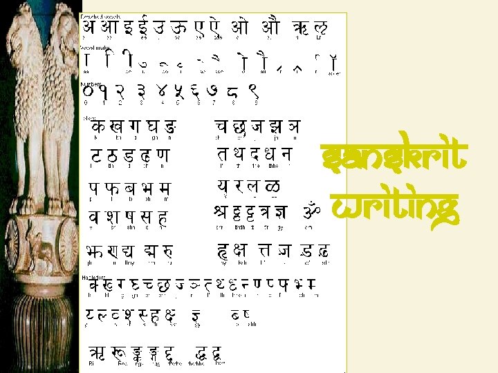 Sanskrit writing 