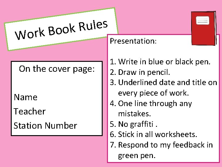 s e l u R k o o B k r Wo On the