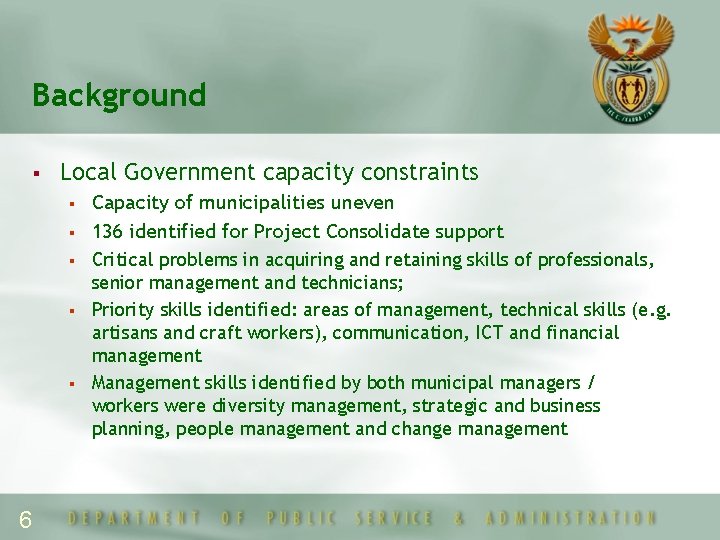 CAPACITY BUILDING THE THREE SPHERES OF GOVERNMENT Presentation