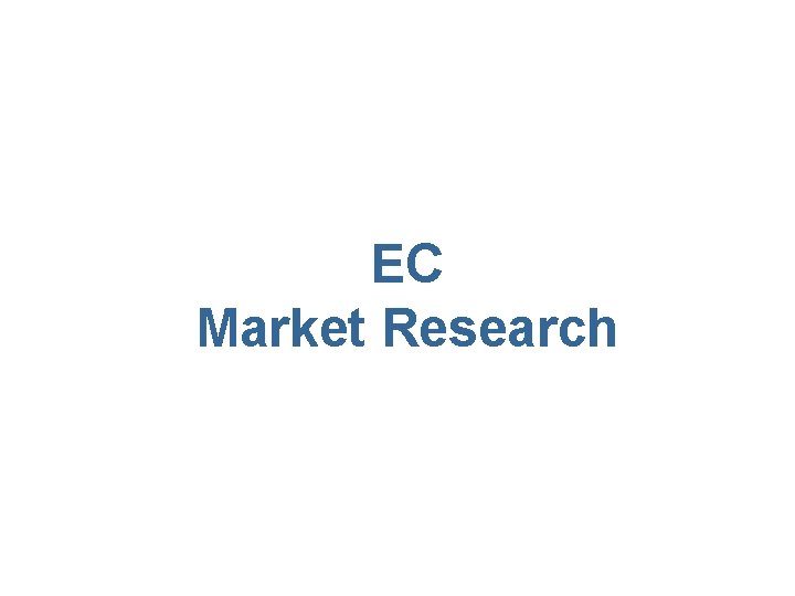 EC Market Research 