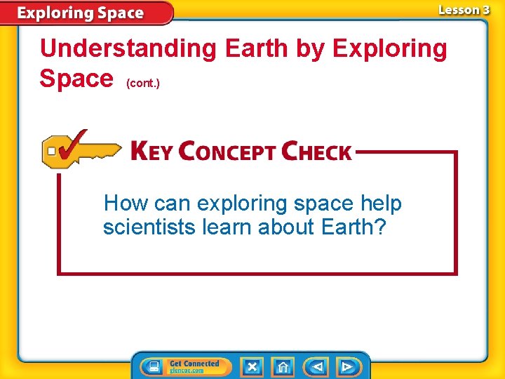 Understanding Earth by Exploring Space (cont. ) How can exploring space help scientists learn