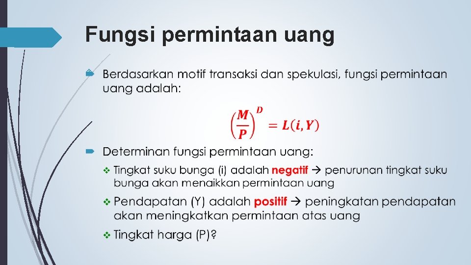 Fungsi permintaan uang 