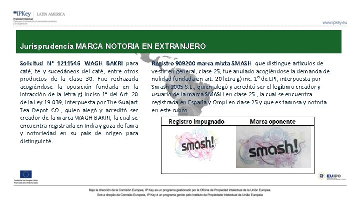 Jurisprudencia MARCA NOTORIA EN EXTRANJERO Solicitud N° 1211546 WAGH BAKRI para café, te y Jurisprudencia MARCA NOTORIA EN EXTRANJERO Solicitud N° 1211546 WAGH BAKRI para café, te y