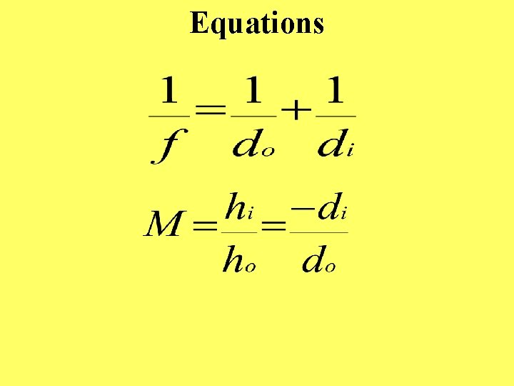 Equations 