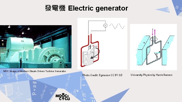 發電機 Electric generator NRC Image of Modern Steam Driven Turbine Generator Photo Credit :