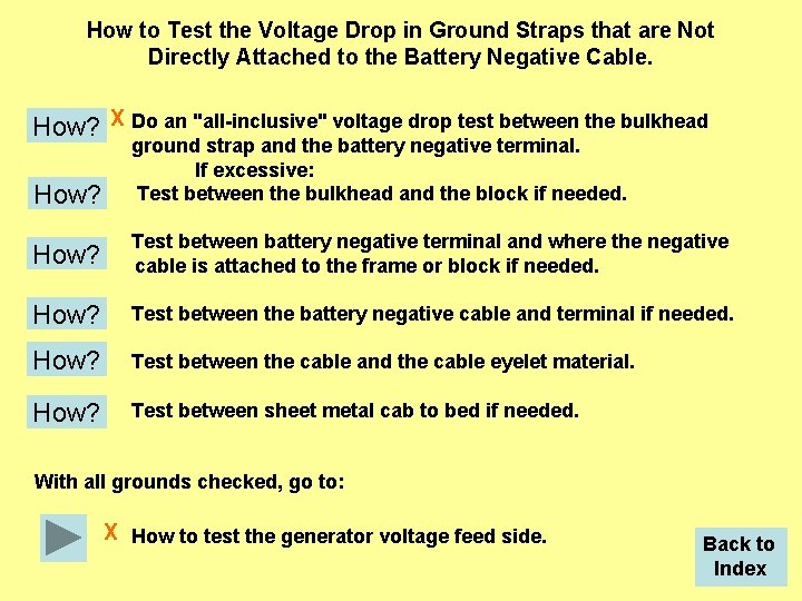 How to Test the Voltage Drop in Ground Straps that are Not Directly Attached