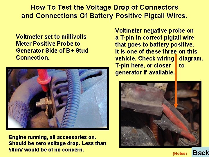 How To Test the Voltage Drop of Connectors and Connections Of Battery Positive Pigtail