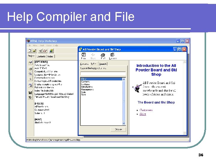 Help Compiler and File 36 